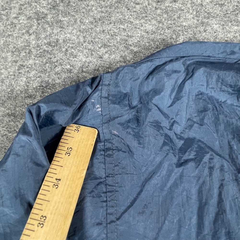 VTG Michigan Wolverines Jacket Mens XL Blue Pullover Windbreaker Football 90s - Picture 7 of 15